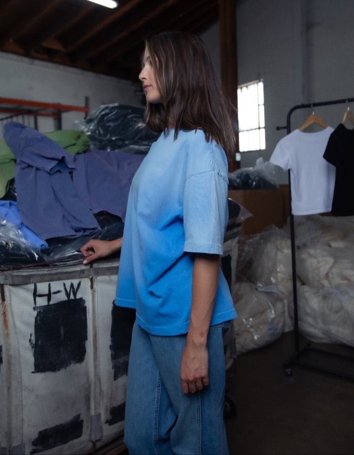 FADED ICE BLUE T-SHIRT