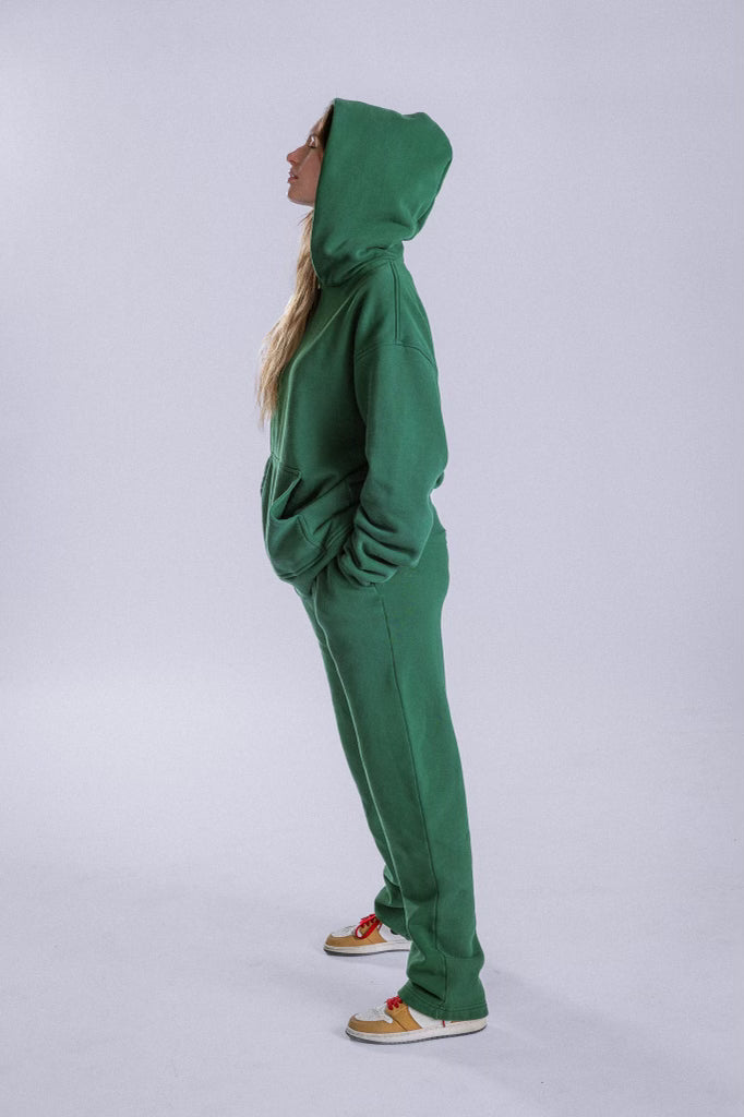 GREEN FLEECE SWEATPANT